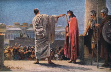 Jesus Before Pilate, from Hulbert