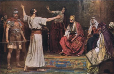 Paul Before Festus and Agrippa, from Hulbert