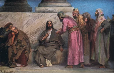 The tribute money, from Hulbert