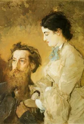 Portrait of Sculptor Reinhold Begas with His Wife