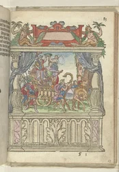 Allegorical Representation on the Stage at the End of the Steenweg, 1578