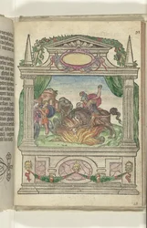 Scene with the Heroic Deed of Marcus Curtius, 1578