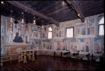General view of the life of St. Francesca (fresco)