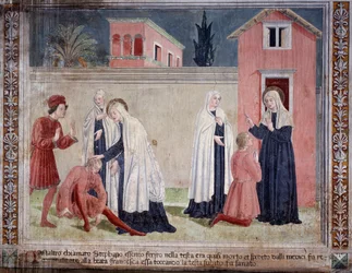 Life of St Francesca Romana: The Saint Heals a Man Wounded in the Head
