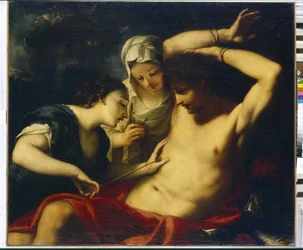 The Saints Sebastian, Irene and Lucia