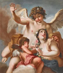 Zephyrus, Flora and Cupid