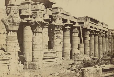 Philae: Colonnade with Chapel of Nectenebo I