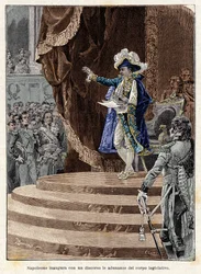 Napoleon Bonaparte opens with a speech the meetings of the legislative body
