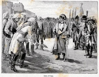 Napoleon Bonaparte, victorious at the Battle of Ulm, on October 20