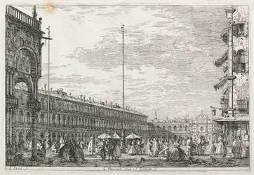 Views: The Procurators Palace and the Church of St. Geminien, Venice