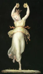 Woman playing castanets by Antonio Canova