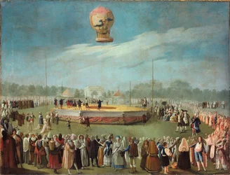 Ascent of a Balloon in the Presence of King Charles IV and His Court