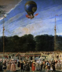 Ascent of a Montgolfier Balloon in Madrid, July 5, 1784