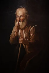 Old Man Calling for Silence