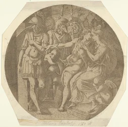 A Man Saying His Farewells to a Woman