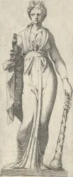 Melpomene, from the Mattei Sarcophagus, Rome, 1540-45