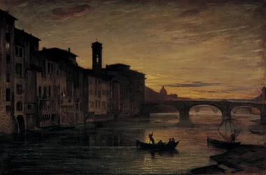 The Arno River in Ponte Santa Trinita