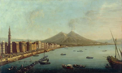 Naples, Il Borgo Loreto Forte del Carmine Showing Royal Procession Entering Piazza del Carmine
