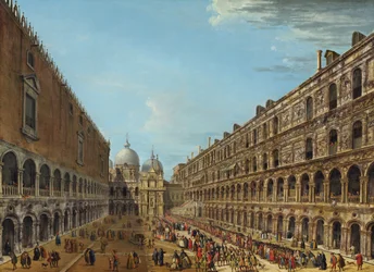 Procession in the Courtyard of the Ducal Palace, Venice, 1742 or after