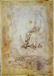 Drawing by Antonio di Puccio Pisano dit Pisanello. Chantilly, Musee Conde