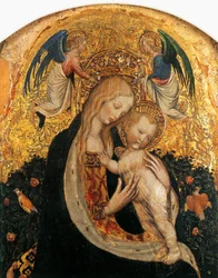 Madonna of the quail after Antonio Pisanello (1395-1455), detail
