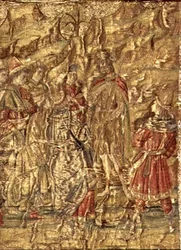 The Meeting Between St. John the Baptist and the Tax Collectors, tapestry depicting the life of the saint