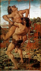 Heracles Lifting the Giant Antaeus