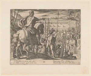 Alexander the Great Instructs the Macedonian Soldiers