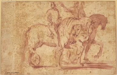 Three Riders Riding to the Right