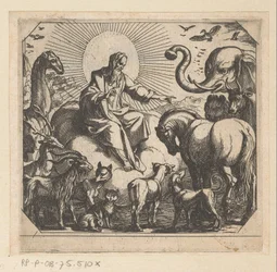 God Creating the Animals on Land