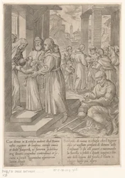 H. Antonius Brings His Sister to the Nuns, The Life of Saint Anthony the Great (series title)