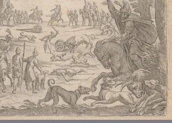 Hunting Wild Bulls (Hunting Scenes, Part 2)