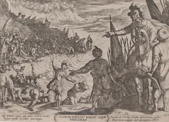 Plate 13: Gideon Choosing his Soldiers, from 