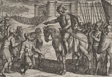 Men from the Fortress Surrender and Pledge Their Lives to Civilis, from The War