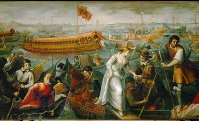 Queen Caterina Cornaro Arrives in Venice, Forced by the Republic to Abdicate