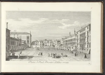 View of Campo San Polo in Venice