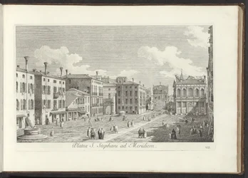 View of Campo Santo Stefano in Venice