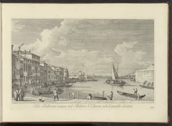 View of the Grand Canal and the Church of Santa Chiara in Venice