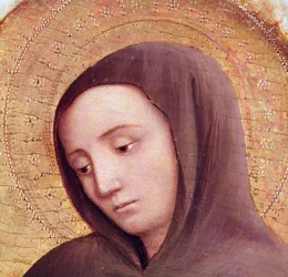 Head of a saint from the St. Jerome altarpiece, 1441 (detail)