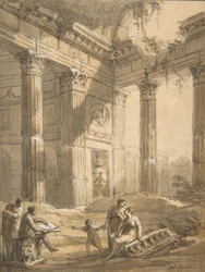 Artist Among Ruins, 18th century
