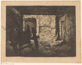 Farm Barn with Cart