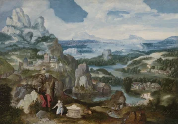 Landscape with the Penitent Saint Jerome, 1530-40