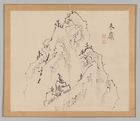 Double Album of Landscape Studies after Ikeno Taiga, Volume 1 leaf 25
