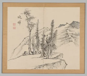 Double Album of Landscape Studies after Ikeno Taiga, Volume 2 Leaf 21