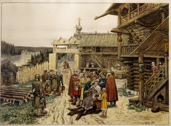 Feudal Court of a Russian Prince