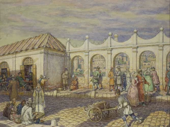 The Stone Bridge at the Time of Peter I, 1901