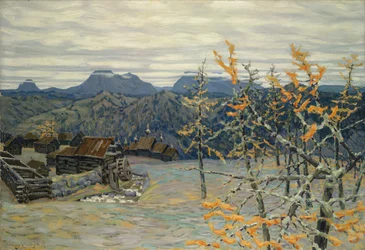 Village in the Ural Mountains