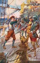Boarding a Spanish Galleon