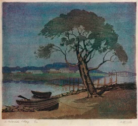 A Waterside Village, c. 1921