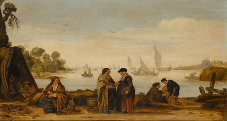 River Landscape with Women Fortune-Telling